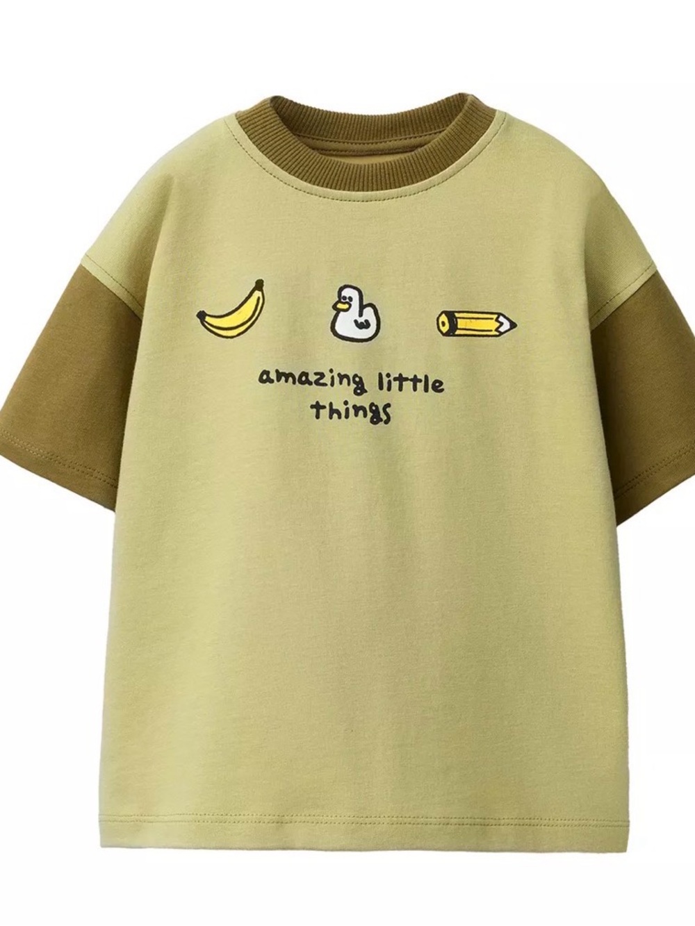 Zara boys contrasting sleeve printed t-shirt